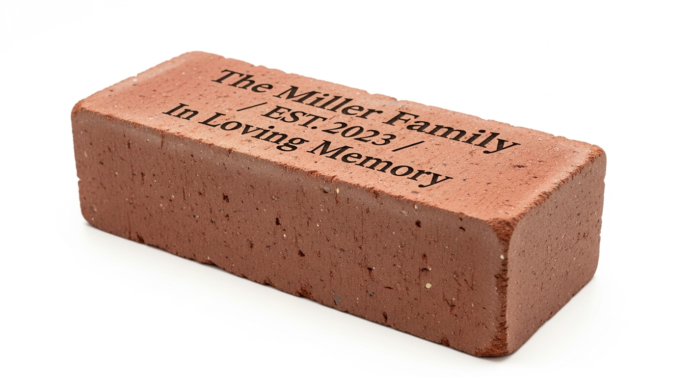 Engraved brick product